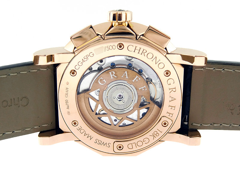 Graff Sport ChronoGraff Chronograph 18K Rose Gold Men's Watch
