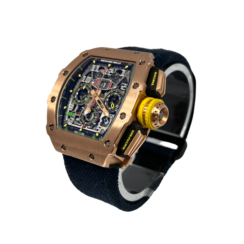Richard Mille Chronograph 18K Rose Gold Men's Watch