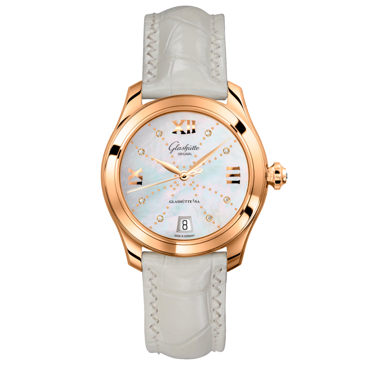 Glashutte Original Lady Collection Serenade 18K Rose Gold Lady's Watch - Premium Luxury Product