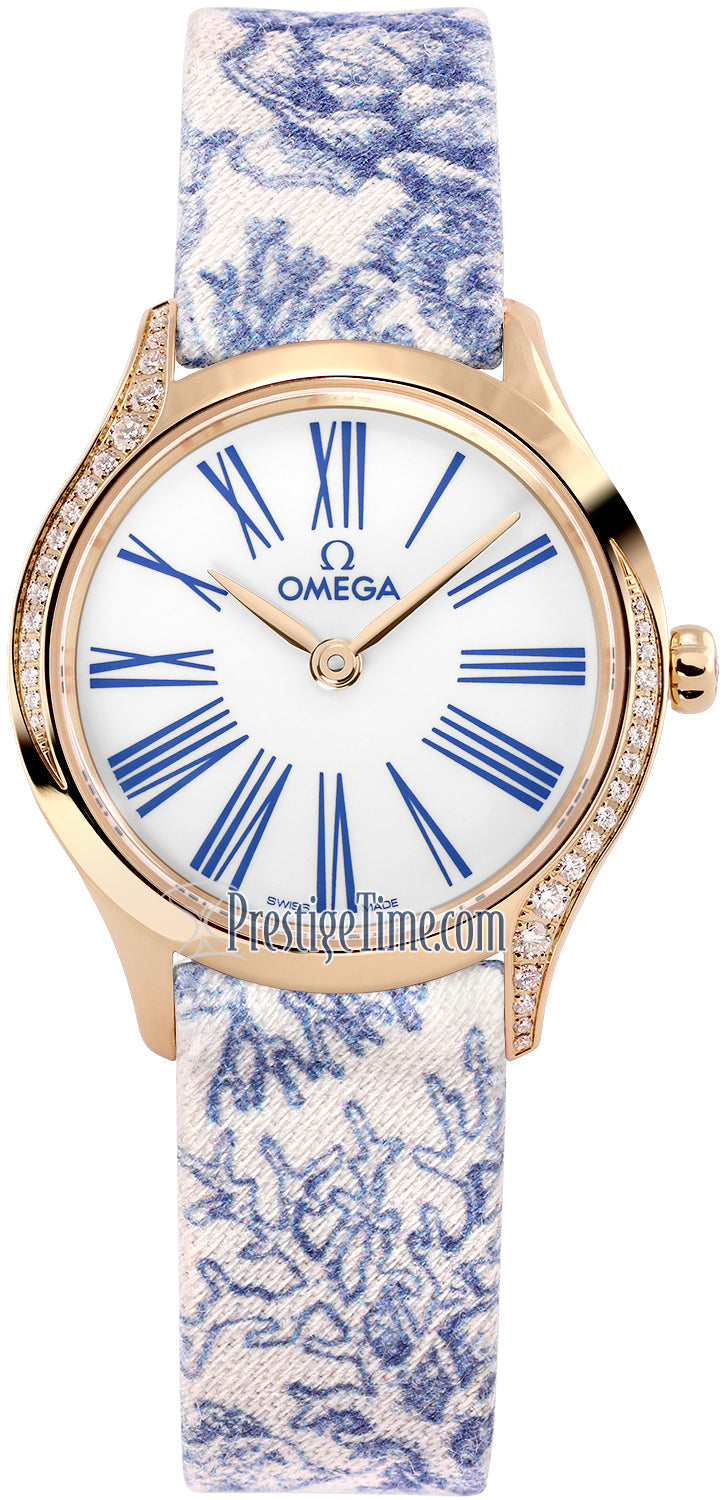 Omega De ville Mini Trésor 18K Moonshine™ Gold & Diamonds Lady's Watch - Premium Luxury Product