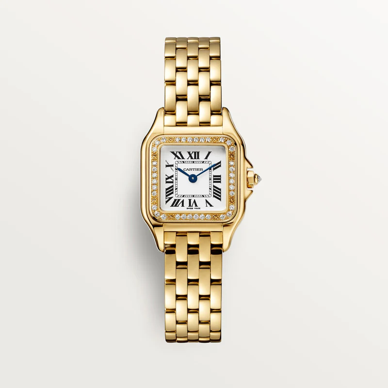 Cartier Panthere de Cartier Small 18K Yellow Gold & Diamonds Lady's Watch - Premium Luxury Product