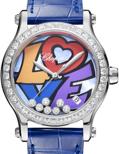 Chopard Happy Love Stainless Steel & Diamonds Lady's Watch - Premium Luxury Product
