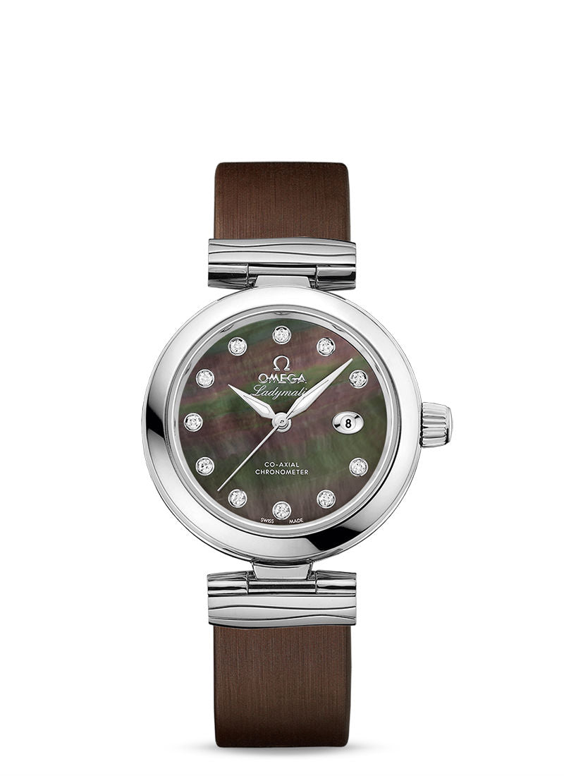 Omega De ville Ladymatic Stainless steel & Diamonds Lady's Watch - Premium Luxury Product