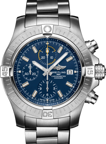 Breitling Avenger Chronograph Stainless Steel Men's Watch - Premium Luxury Product