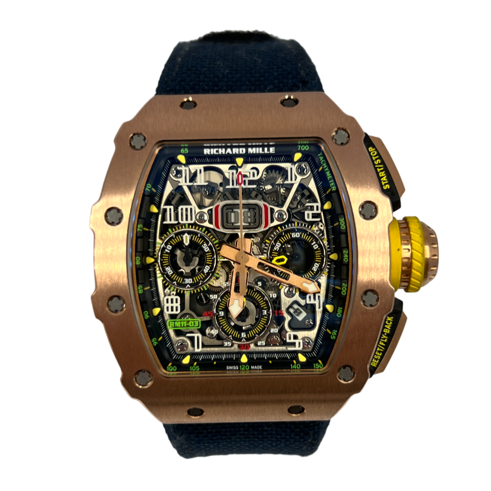 Richard Mille Chronograph 18K Rose Gold Men's Watch
