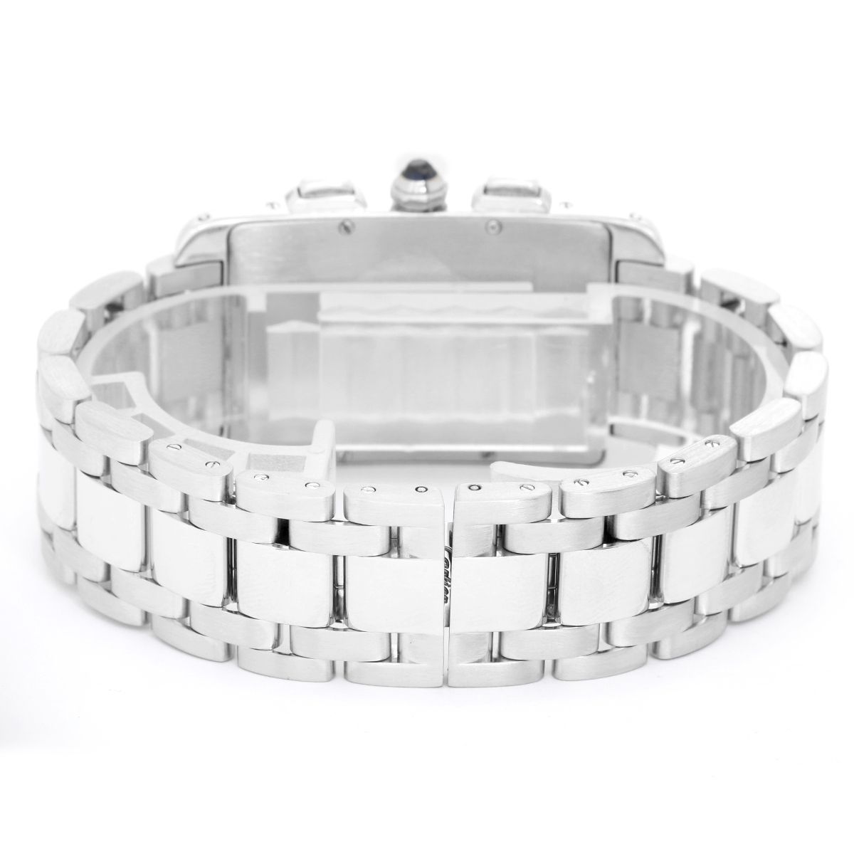 Cartier Tank Americane Chronograph 18K White Gold Unisex Watch - Premium Luxury Product