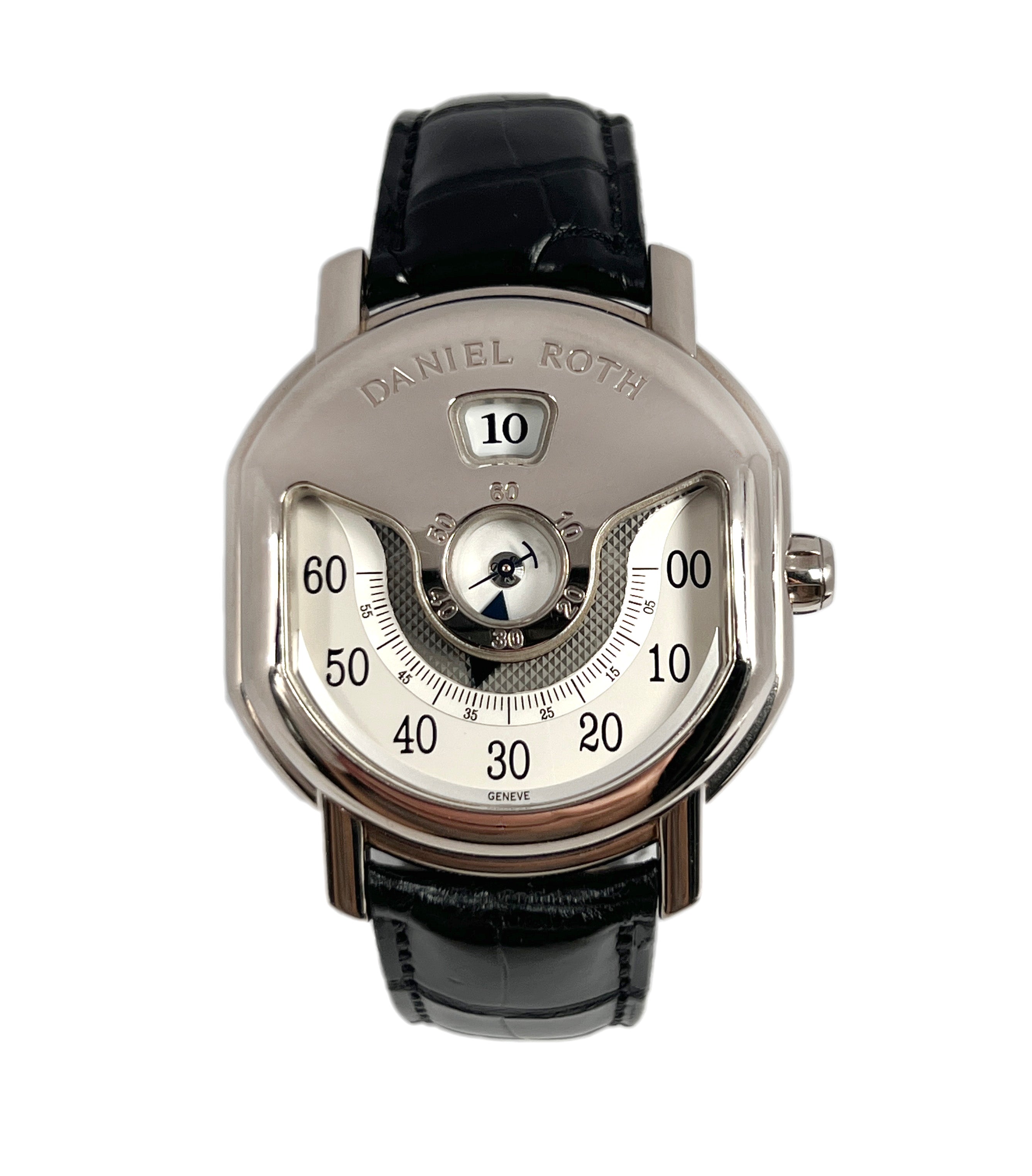 Daniel Roth Ellipsocurvex Papillon 18K White Gold Men`s Watch