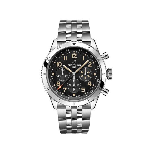 Breitling Super AVI Chrongraph GMT Stainless steel  Men's Watch - Premium Luxury Product