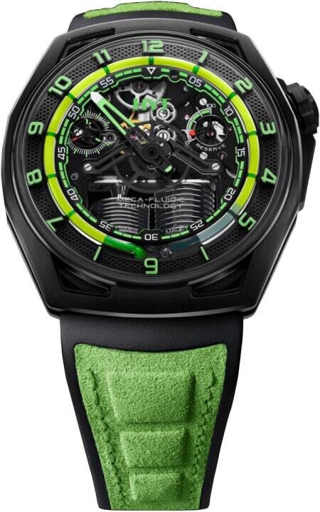 HYT  Hastroid Green Nebula Titanium & Carbon Men's Watch - Premium Luxury Product
