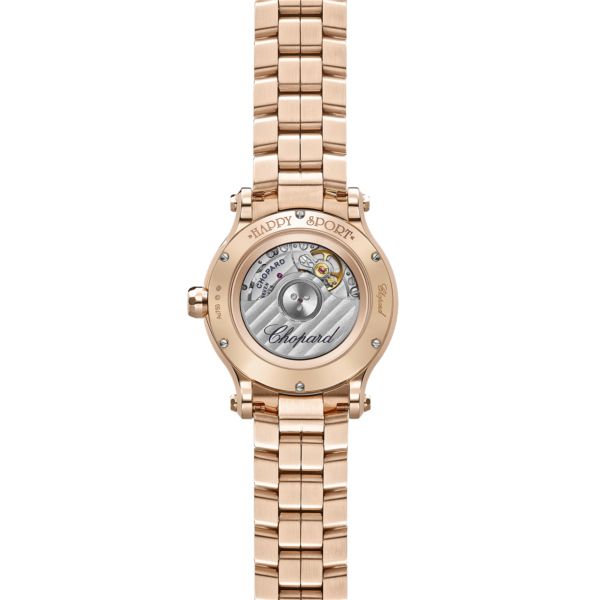 Chopard Happy Sport 18K Rose Gold & Diamonds Ladies Watch - Premium Luxury Product