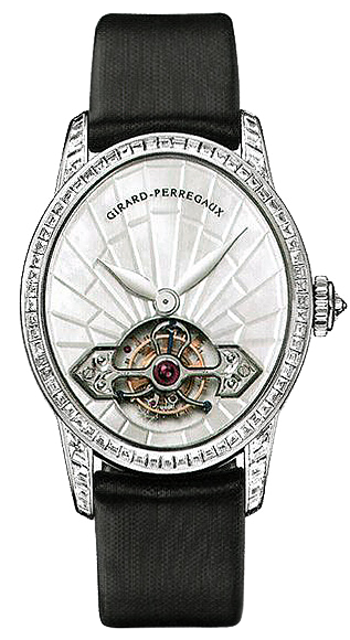 Girard Perregaux Cat's Eye Tourbillon 18K White Gold Diamond Lady's Watch - Premium Luxury Product