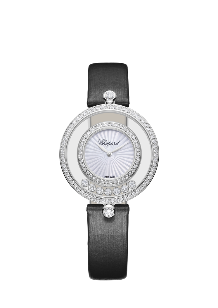 Chopard Happy Sport Icons 18K White Gold & Diamonds Ladies Watchwhite - Premium Luxury Product