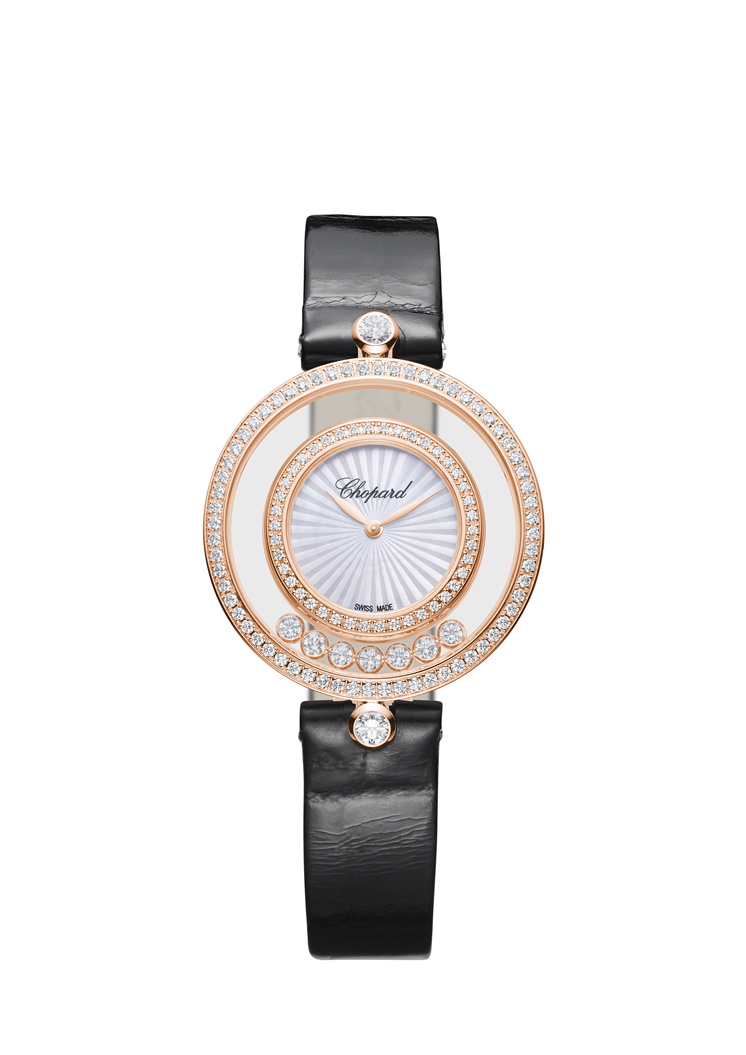 Chopard Happy Sport Icons 18K Rose Gold & Diamonds Ladies Watch - Premium Luxury Product