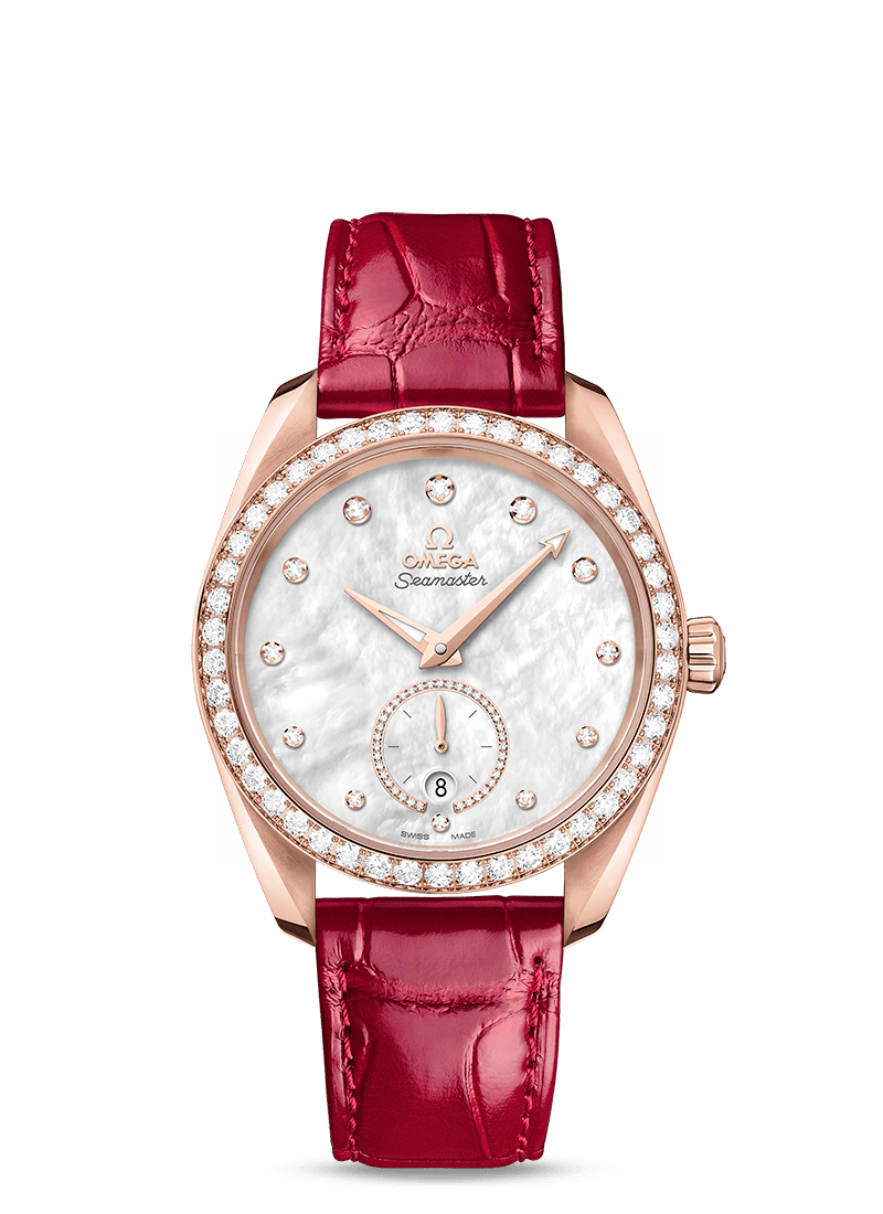 Omega Seamaster Aqua Terra Co-Axial Master Chronometer 18K Sedna™ Gold & Diamonds Lady's Watch - Premium Luxury Product