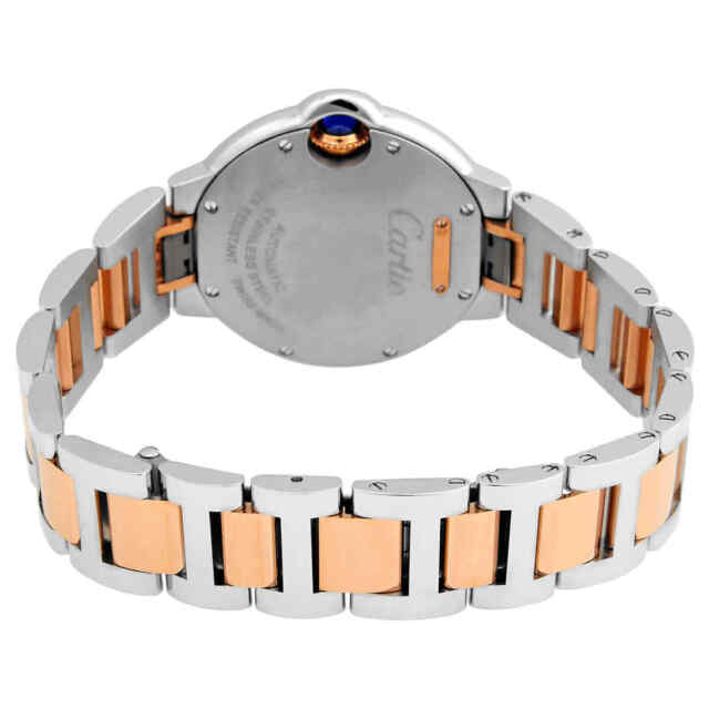 Cartier Ballon Bleu 33mm Stainless steel & Rose Gold & Diamond Lady's Watch - Premium Luxury Product