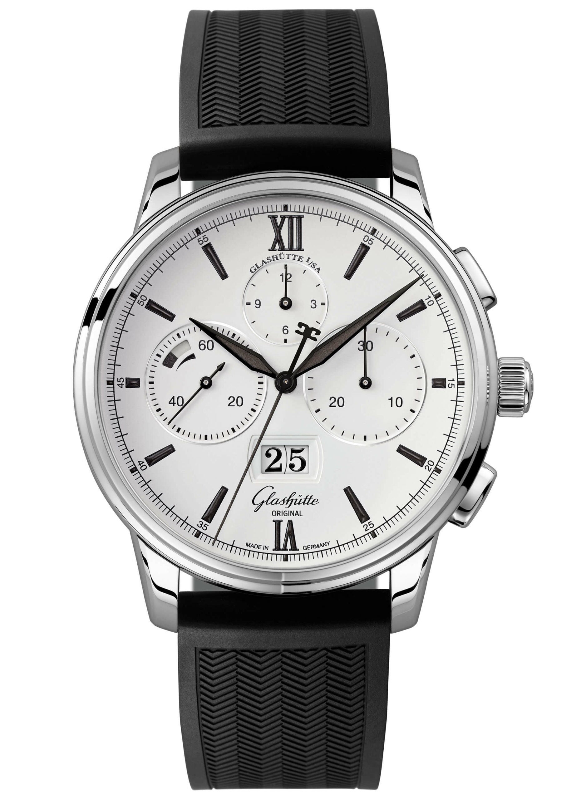 Glashutte Original Senator Chronometer Panorama Date Stainless steel Men's Watch - Premium Luxury Product