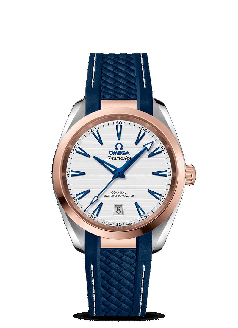 Omega Seamaster Aqua Terra Co-Axial Master Stainless Steel &amp; 18K Sedna™ Gold Men’s Watch - Premium Luxury Product
