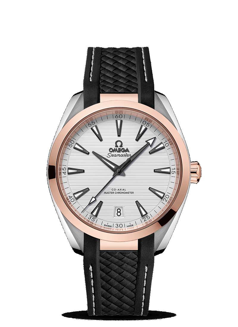 Omega Seamaster Aqua Terra Co-Axial Master 18K Sedna™ gold &amp; Stainless Steel Men’s Watch - Premium Luxury Product