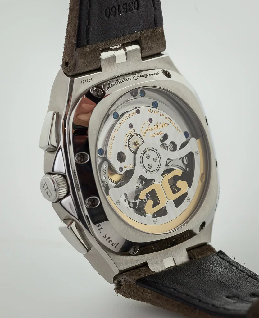 Glashutte Original Vintage Seventies Chronograph Panorama Date Stainless steel Men's Watch - Premium Luxury Product