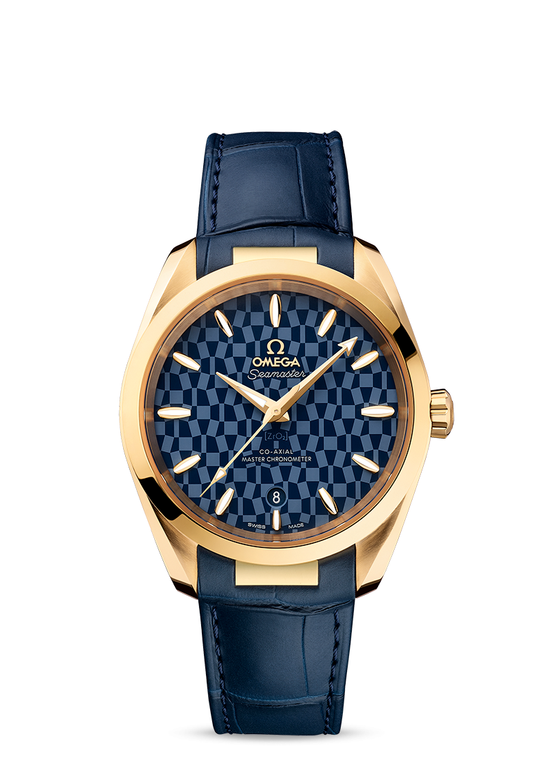 Omega Seamaster Aqua Terra Co-Axial Master Chronometer 18K Yellow Gold Lady's Watch - Premium Luxury Product