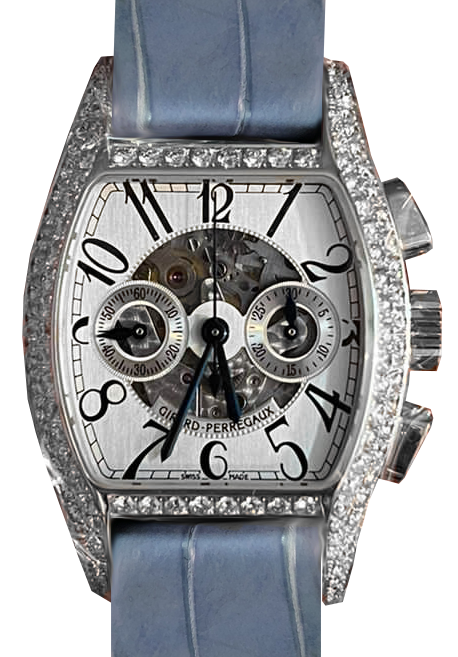 Girard Perregaux Richeville Chronograph 18K White Gold & Diamonds Lady's Watch - Premium Luxury Product