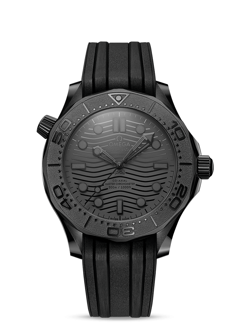 Omega Seamaster Diver Co-Axial Chronometer Black ceramic Men's Watch - Premium Luxury Product