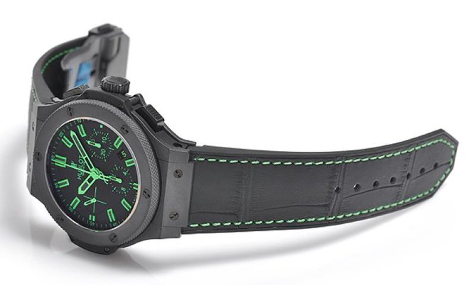 Hublot Big Bang All Black Green Ceramic Mens Watch