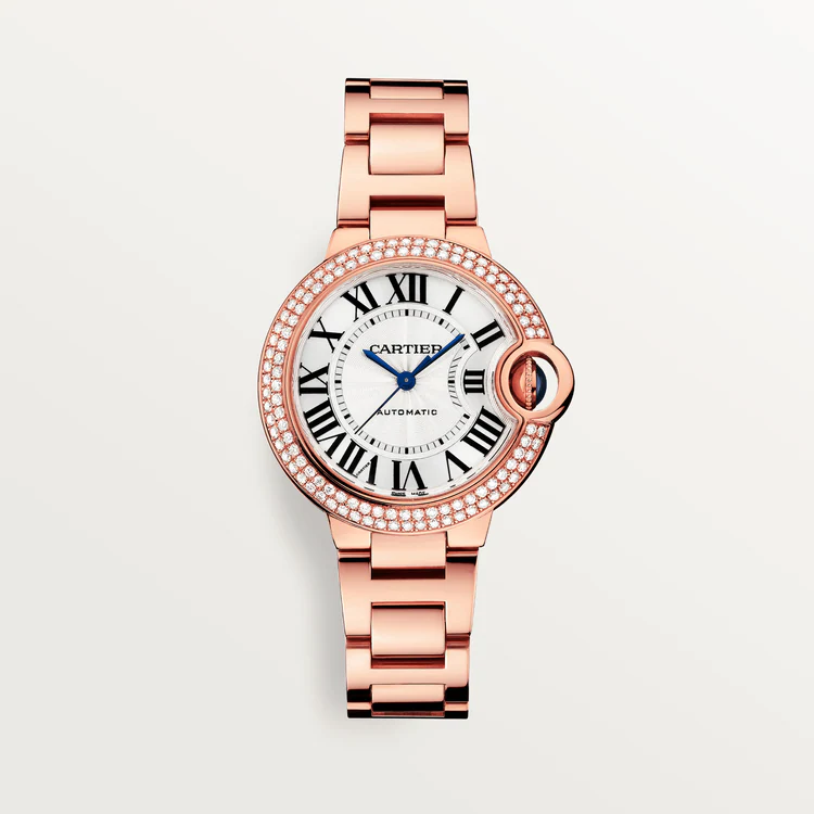 Cartier Ballon Bleu 18K Rose Gold & Diamonds Lady's Watch - Premium Luxury Product