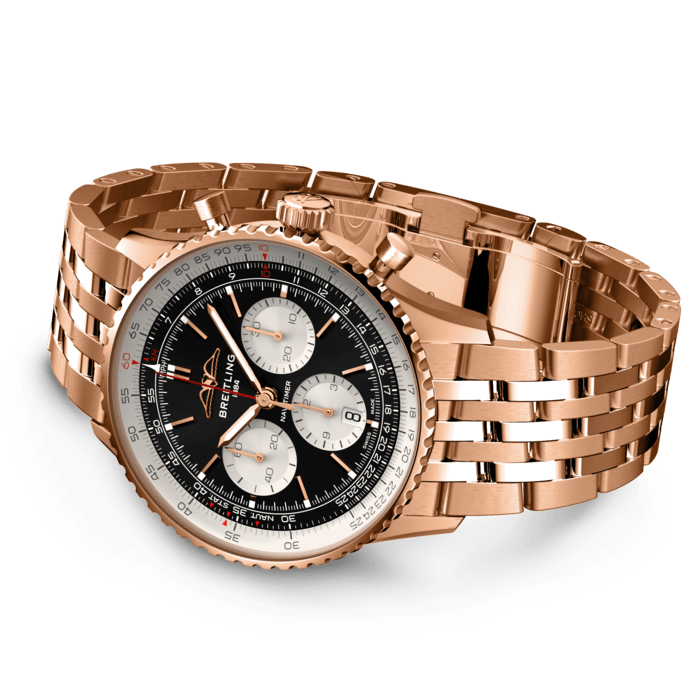 Breitling Navitimer B01 Chronograph 43 18K Red Gold Men's Watch