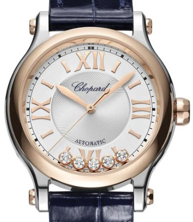 Chopard Happy Sport Stainlees steel and Ethical Rose Gold & Diamonds Ladies Watch