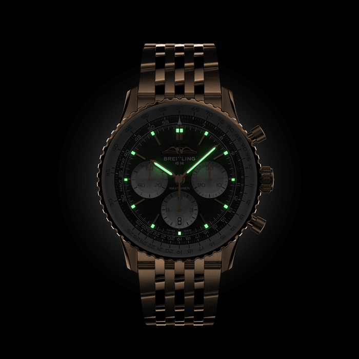 Breitling Navitimer B01 Chronograph 43 18K Red Gold Men's Watch - Premium Luxury Product