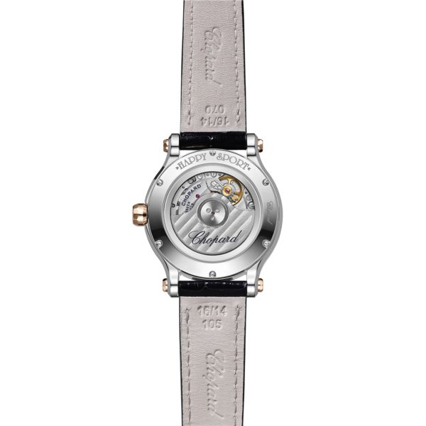 Chopard Happy Sport Stainlees steel and Ethical Rose Gold & Diamonds Ladies Watch