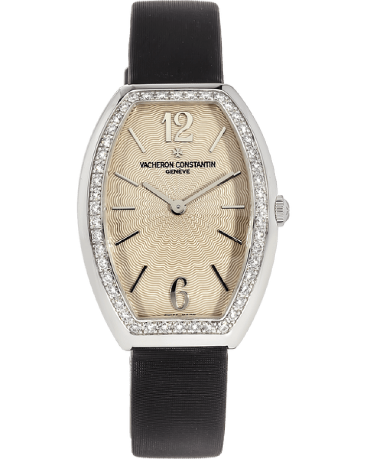 Vacheron Constantin Egerie Tonneau 18K White Gold &amp; Diamonds Ladies Watch