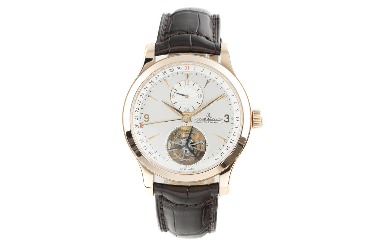 Jaeger-LeCoultre Master Tourbillon 18K Rose Gold Men's Watch - Premium Luxury Product