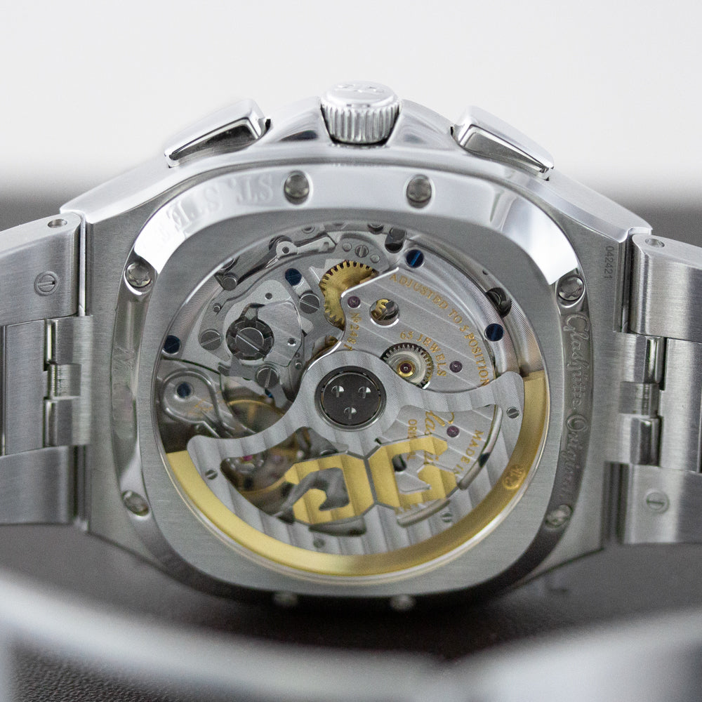 Glashutte Original Vintage Seventies Chronograph Panorama Date Stainless steel Men's Watch - Premium Luxury Product