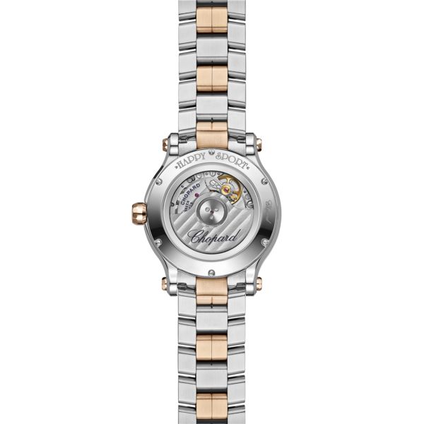 Chopard Happy Sport Stainlees steel and Ethical Rose Gold & Diamonds Ladies Watch