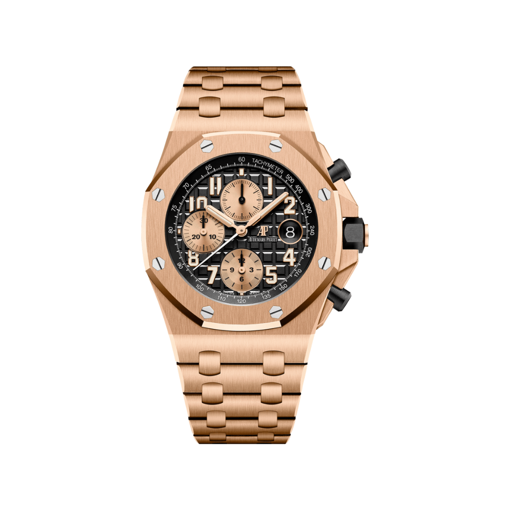 Audemars Piguet Royal Oak Offshore Selfwinding Chronograph 18K Rose Gold Men's Watch - Premium Luxury Product