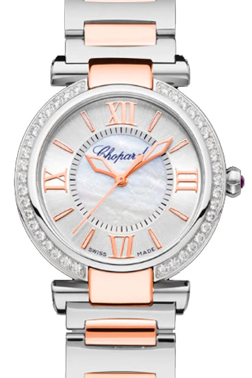 Chopard Imperiale Stainless Steel & Ethical Rose Gold & Diamond Ladies Watch