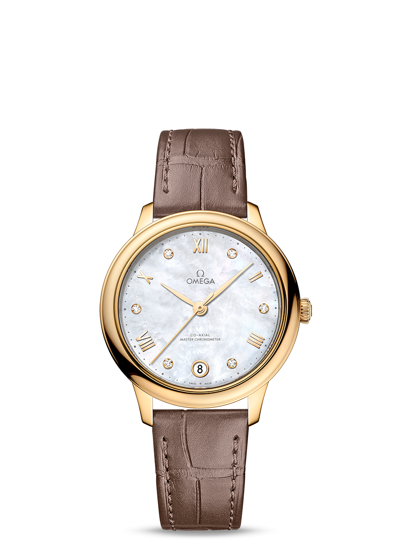 Omega De Ville Prestige Co?Axial Master Chronometer 18K Yellow Gold Unisex Watch - Premium Luxury Product