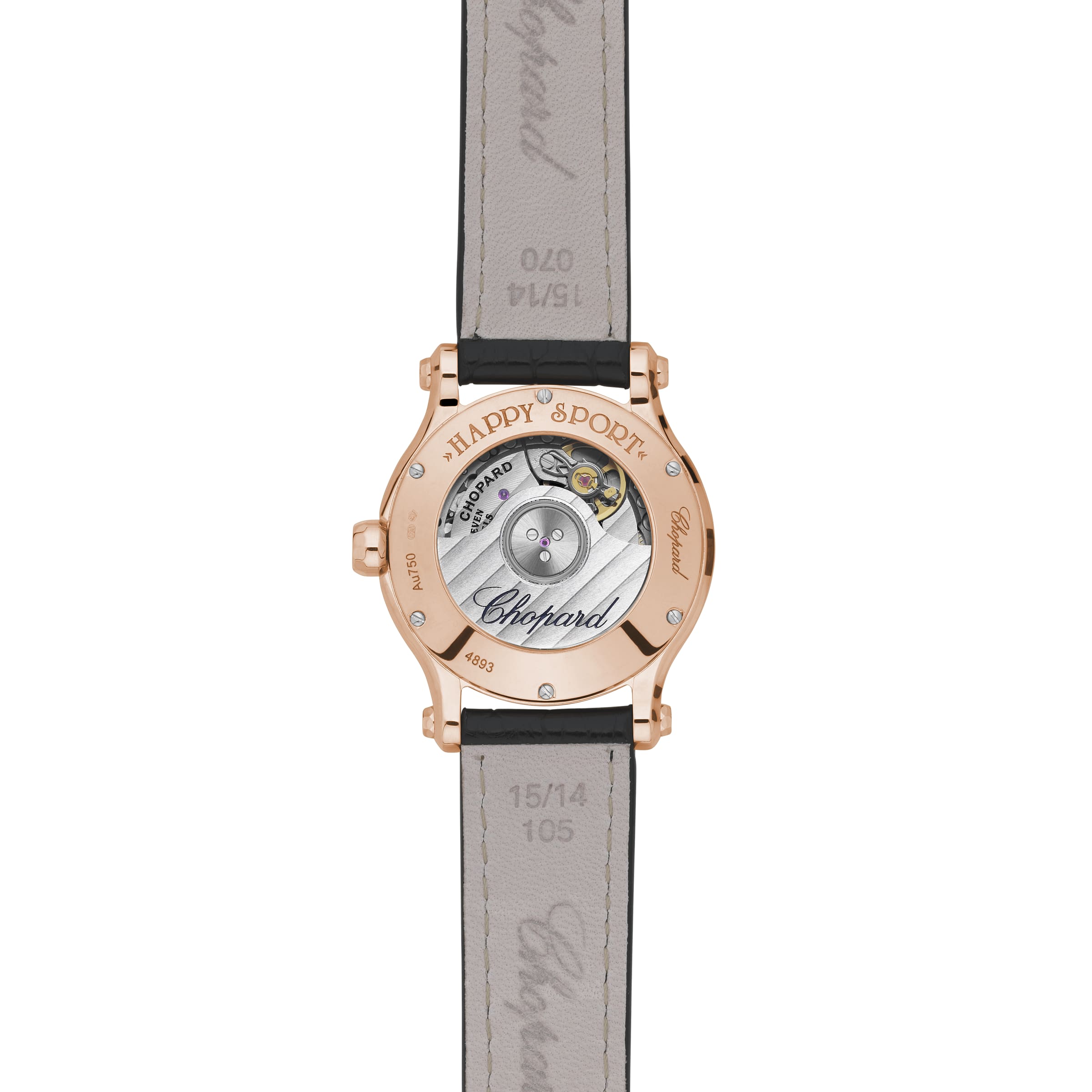 HAPPY SPORT 30 MM, AUTOMATIC, ETHICAL ROSE GOLD, DIAMONDS 274893-5011