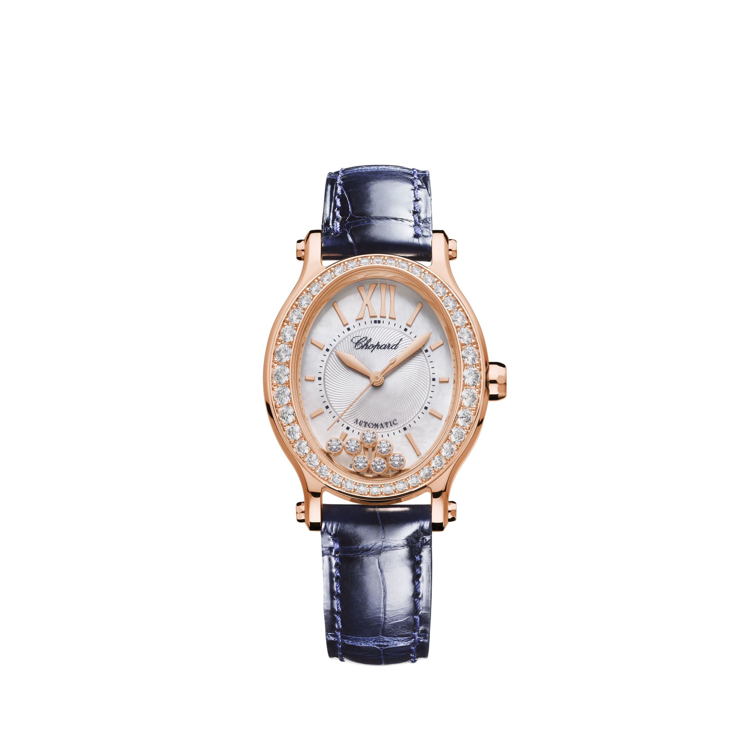 HAPPY SPORT 29 X 31 MM, AUTOMATIC, ETHICAL ROSE GOLD, DIAMONDS 275362-5002