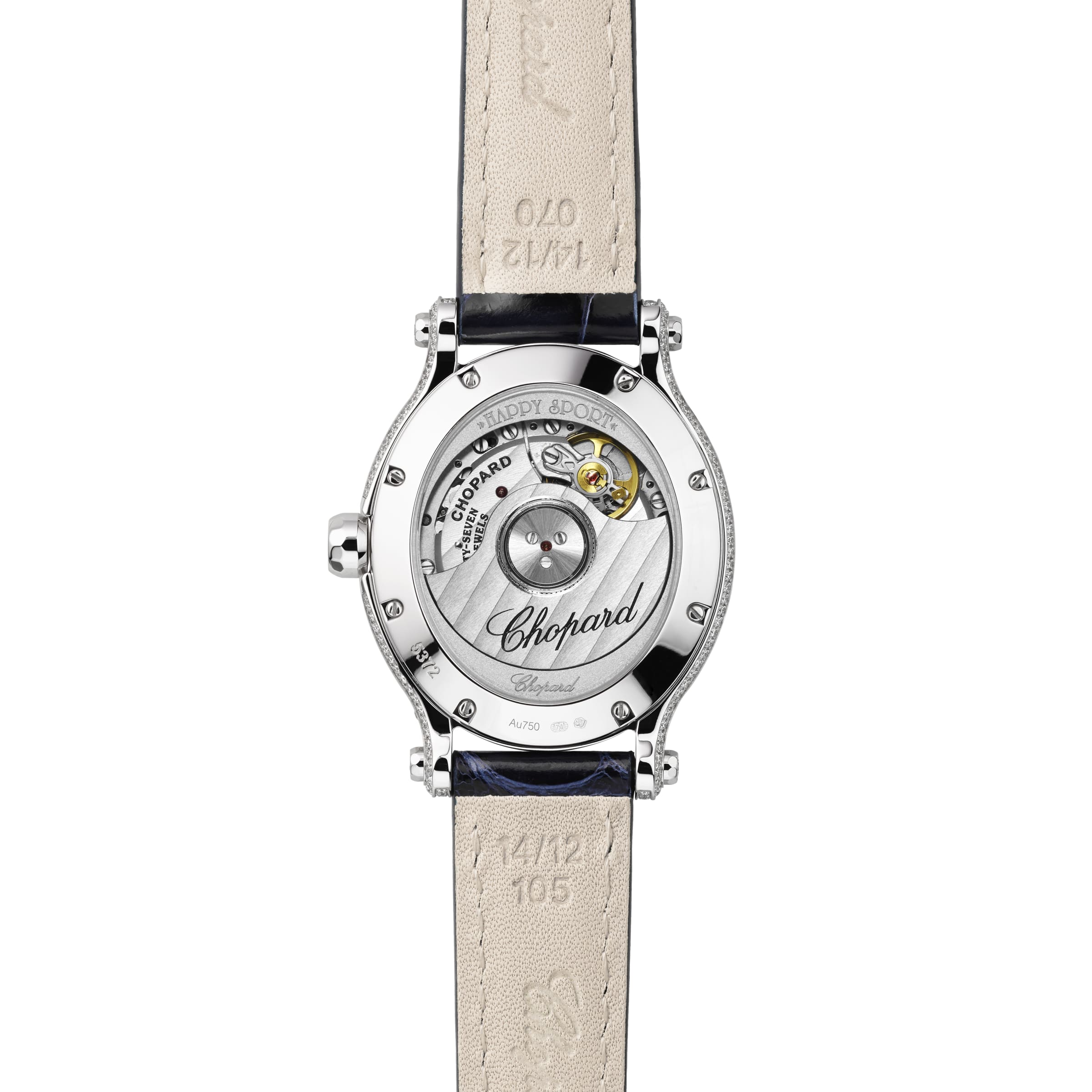 HAPPY SPORT 29 X 31 MM, AUTOMATIC, ETHICAL WHITE GOLD, DIAMONDS 275372-1001