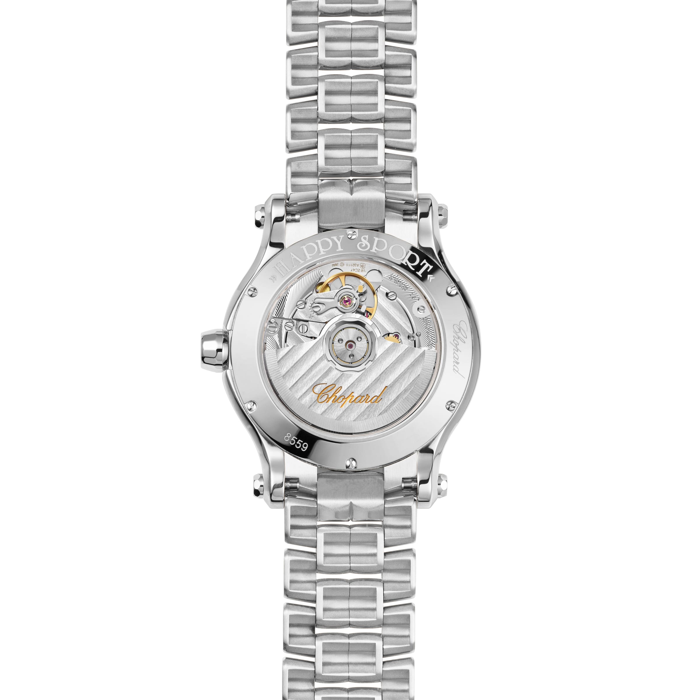 HAPPY SPORT 36 MM, AUTOMATIC, LUCENT STEEL™, DIAMONDS 278559-3002