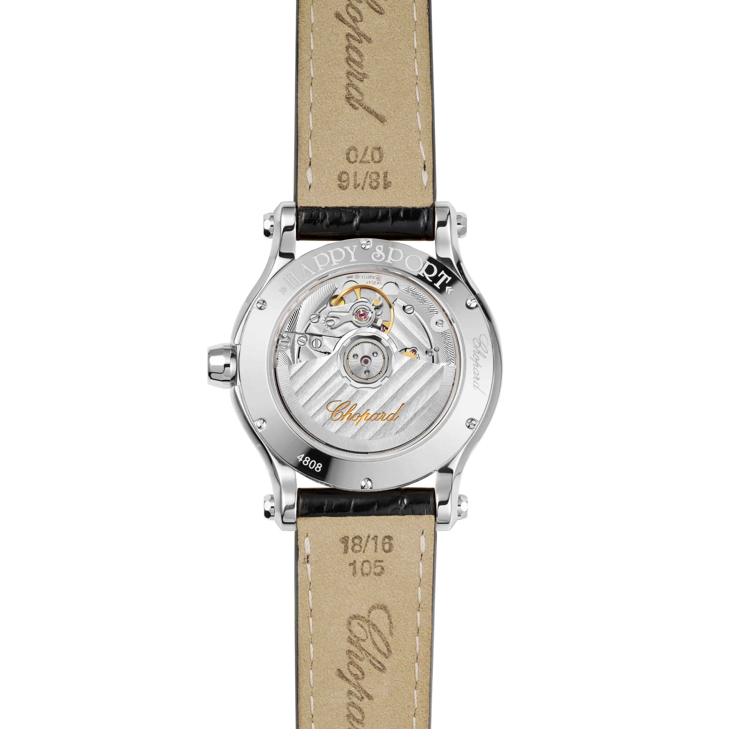 HAPPY SPORT 36 MM, AUTOMATIC, LUCENT STEEL™, DIAMONDS 278559-3003