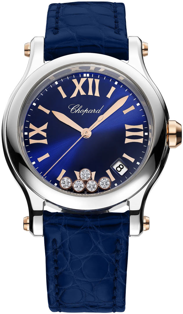 Chopard Happy Sport 18kt Rose Gold & Stainless Steel Lady's Watch - Premium Luxury Product