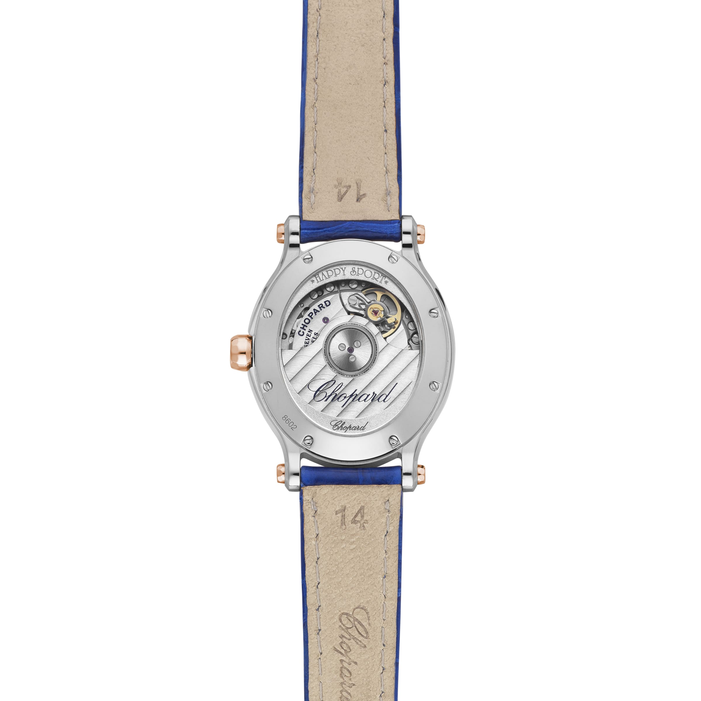 HAPPY SPORT 29 X 31 MM, AUTOMATIC, ETHICAL ROSE GOLD, LUCENT STEEL™, DIAMONDS 278602-6001