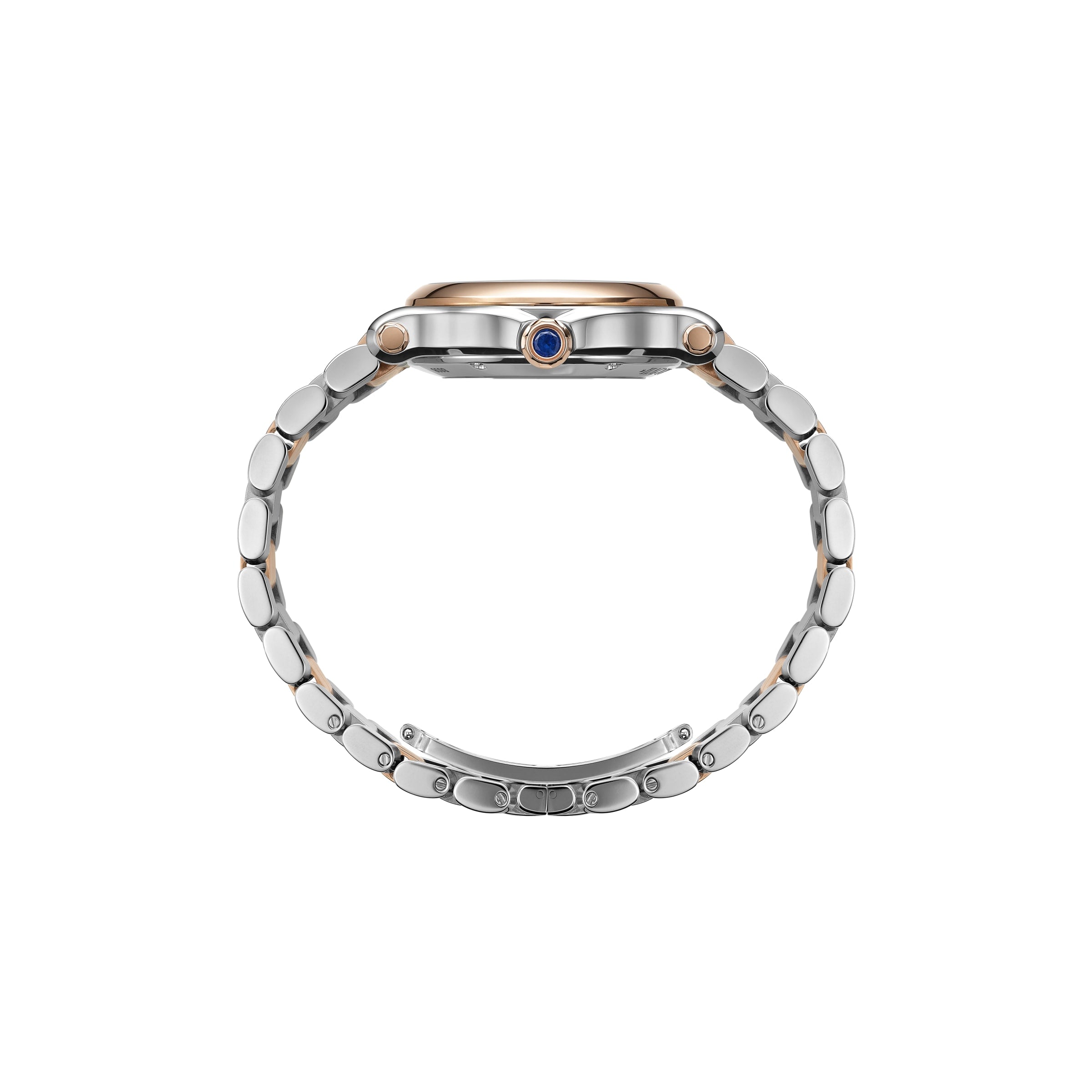 HAPPY SPORT 33 MM, AUTOMATIC, ETHICAL ROSE GOLD, LUCENT STEEL™, DIAMONDS 278608-6002