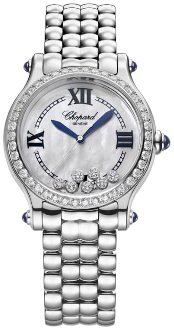 Chopard Happy Sport Stainless Steel Diamond Lady's Watch - Premium Luxury Product