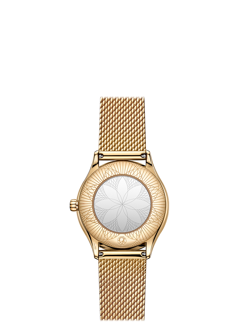 Omega De Ville Tresor Quartz 18K Moonshine™ gold & Diamonds Lady's Watch - Premium Luxury Product