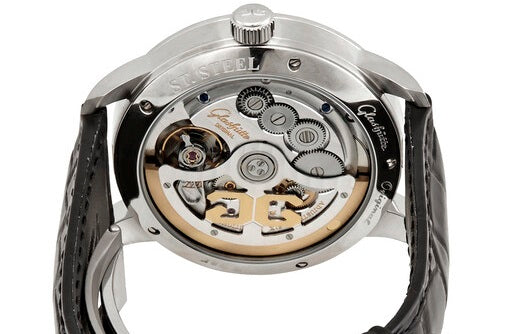 Glashutte Original Senator Excellence Panorama Date Moon Phase Stainless steel Men's Watch - Premium Luxury Product